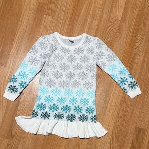 Gymboree girls snowflake sweater dress size 7